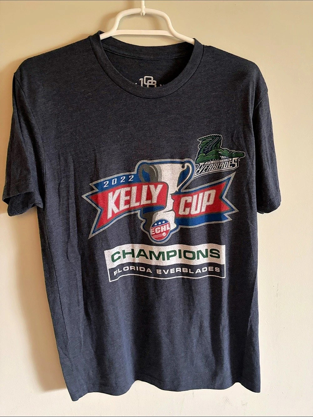 Stitches 2022 Kelly Cup Champions Florida Everblades Graphic Tee Black Medium